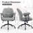 Ergonomic Leather Office Chair with Rocking Function, 360° Swivel, and Scratch-Resistant Upholstery – Retro Tufted Design, High-Back Desk Chair for Home Office, Gaming, or Study-401679035
