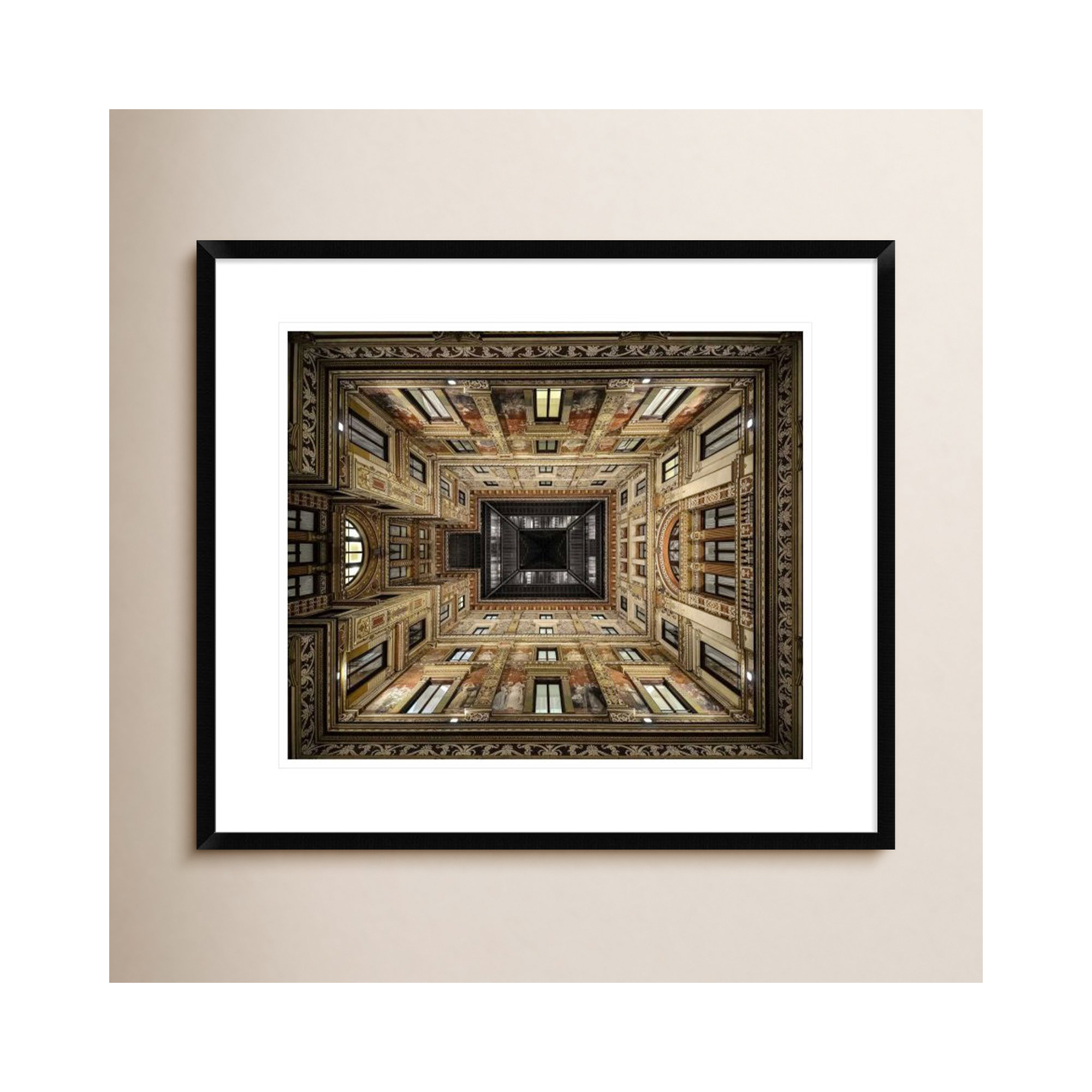 Galleria Sciarra by Renate Reichert, 24.3" H x 28" W x 1.5" D, Black Framed