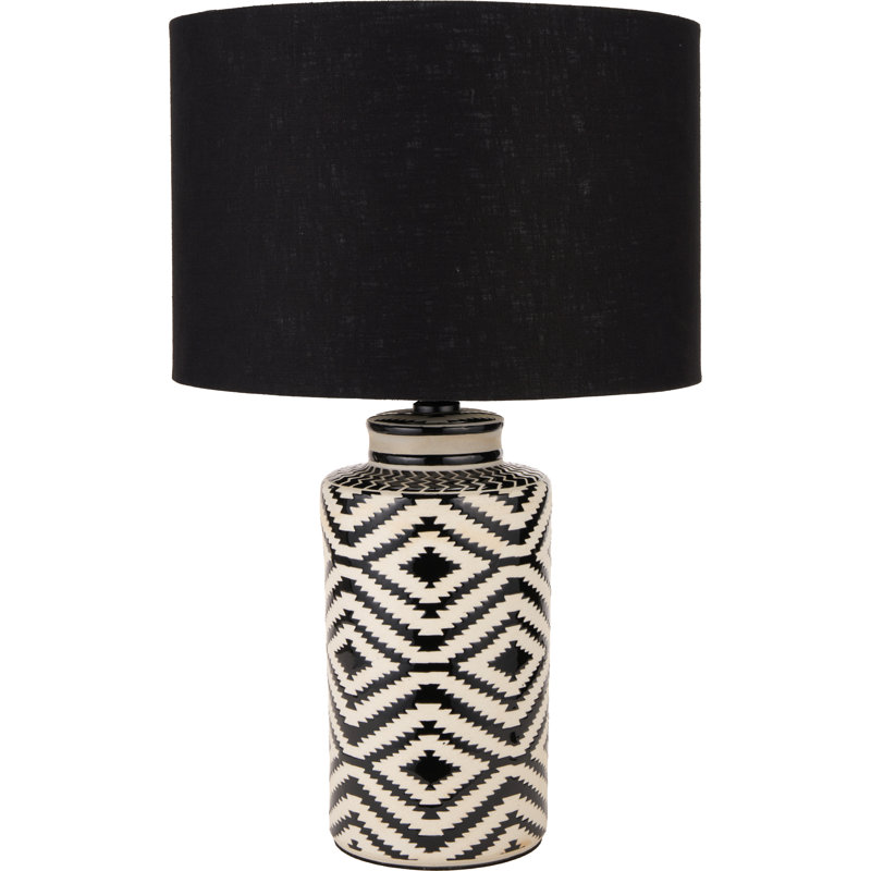 Batruk Ceramic Table Lamp, Linen