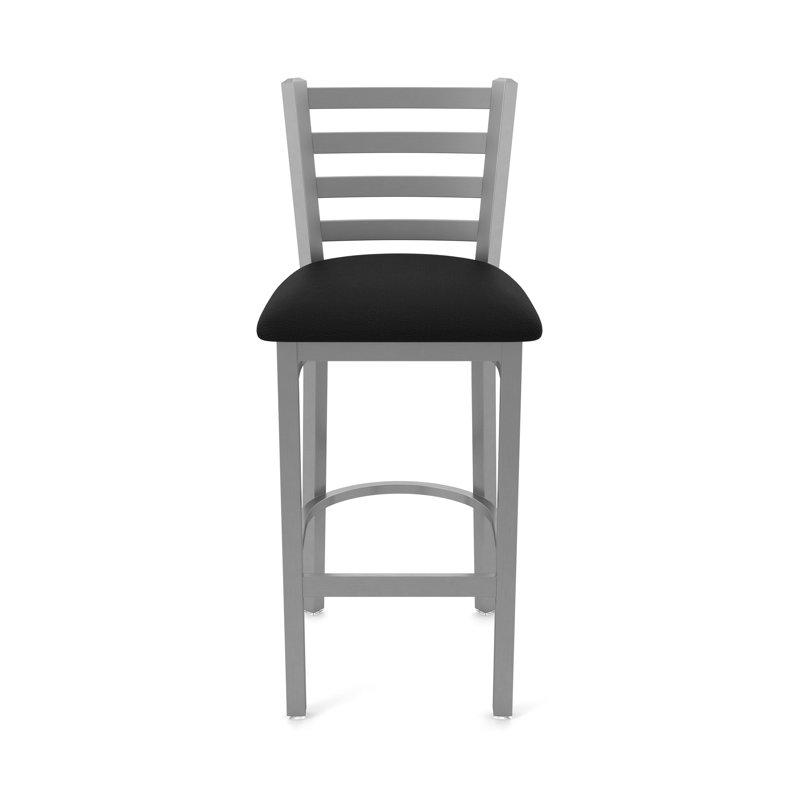 Tabouret de bar Jackie, Vinyle-brise noire