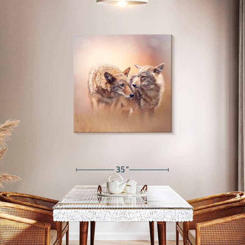 Crowle Dreamy Coyotes, 36" H x 36" W