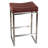 Upholstered Counter Stool with Metal Frame