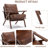 Salma 29.5" Wide Solid Wood Frame Upholstered Mid Century Modern Retro Accent Chair-65772983