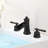 Waterfall 8 In. Widespread Double Handle Stainless Steel Bathroom Faucet-103539560