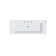 Cheviot Products Valarte 20.875'' White Fireclay & Brass Rectangular Bathroom Sink with Overflow