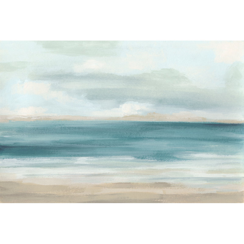 «Sand and Sky I» par June Erica Vess - reproduction d'art sur toile tendue, H 32 po x l 48 po x P 1,25 po, Non