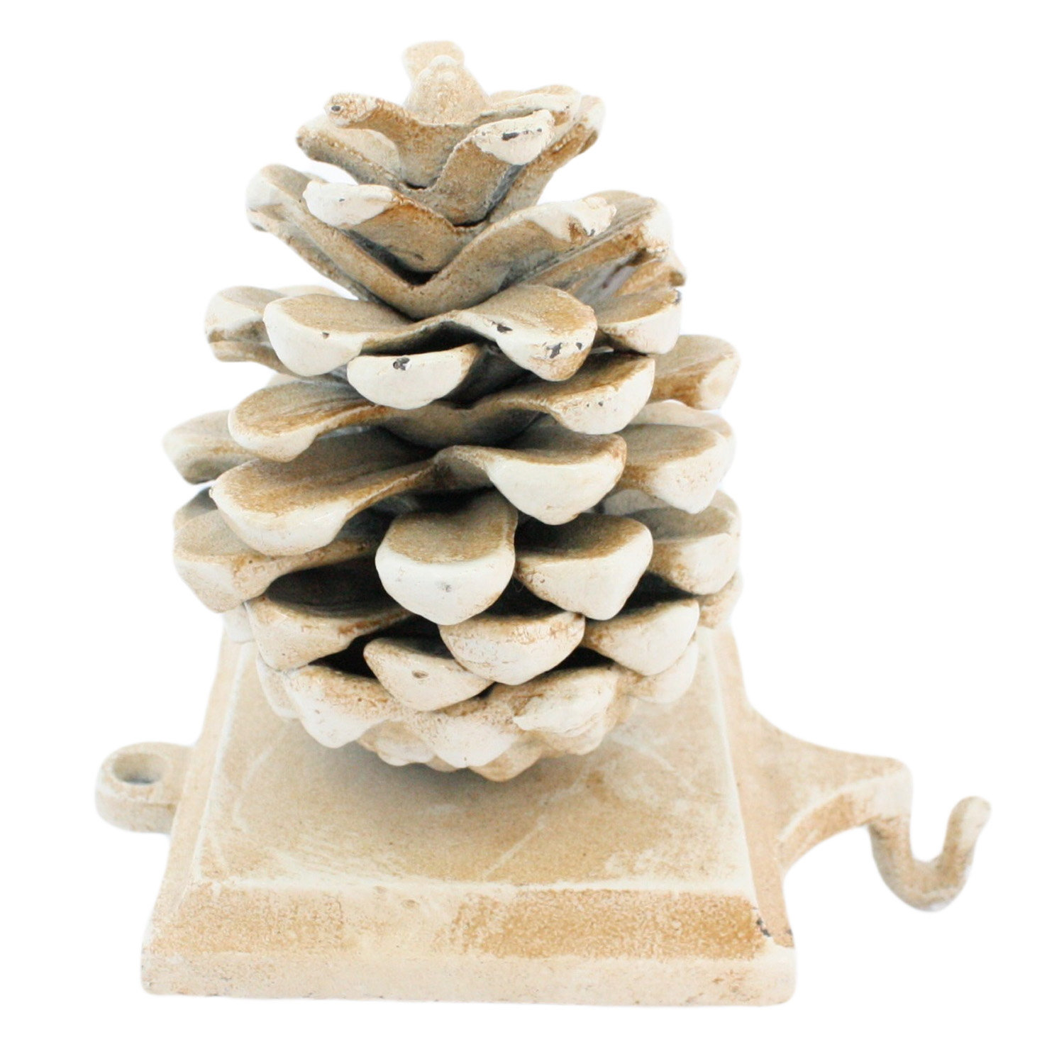 Stocking Holder, Cast Iron White