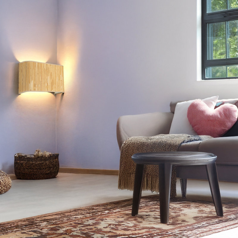 Rectangle 4500K LED Flush Mount Sconce, Beige