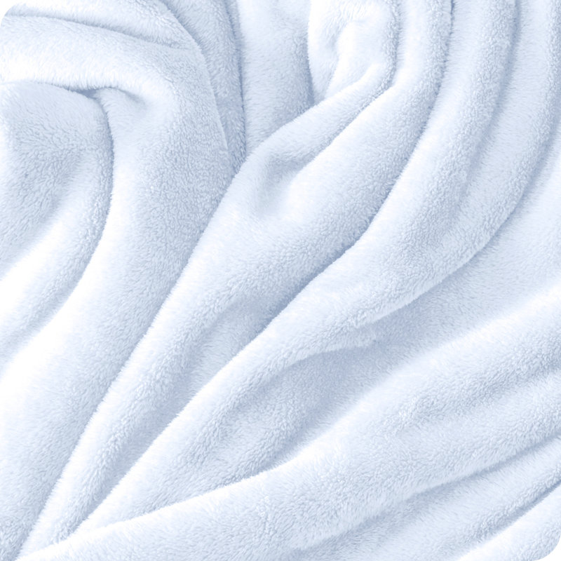 Bare Home Microplush Fleece Blanket - Fuzzy, Warm, Bed/Throw Blanket, Blue Mist, King