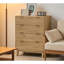 Commode Closet, commode double 4 tiroirs pour chambre à coucher