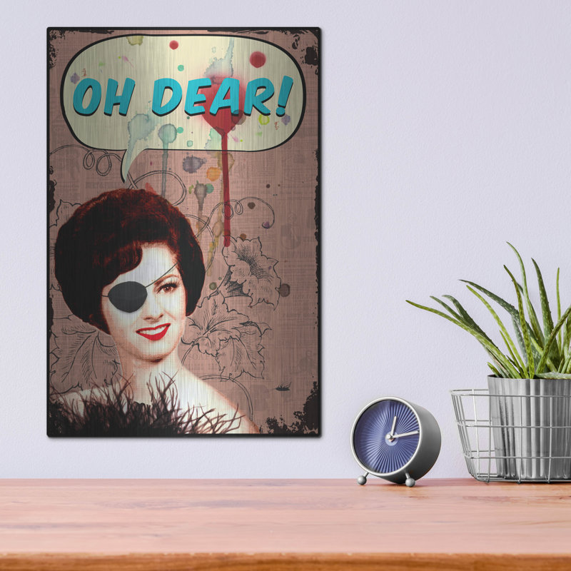 Trinx «Oh Dear» par Elo Marc, art mural en métal, H 16 po x l 12 po