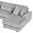 129" Oversized Sectional Sofa Ushaped Sofa Couch Modern Sofa Upholstered In Soft Corduroy With A Chaise Lounge For Living Room, Grey-2039529085