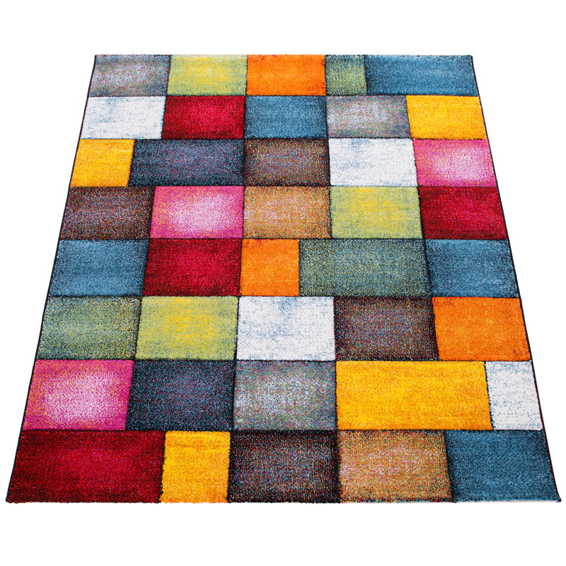 Rug Brunner in Red/Orange/Green/Brown, Rectangle 240 x 330cm