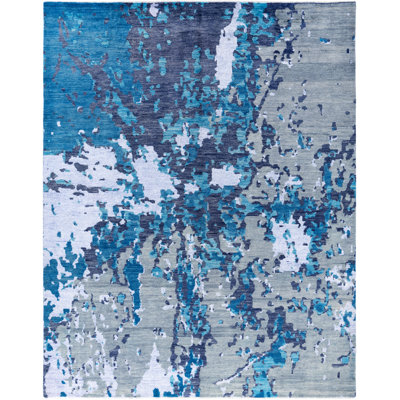 Lebel One-of-a-Kind 7' 10" X 9' 10" Area Rug Blue