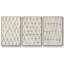 Mauve Garden Flowers IV - Ensemble de 3 cadres flottants sur toile-97812136-97812142