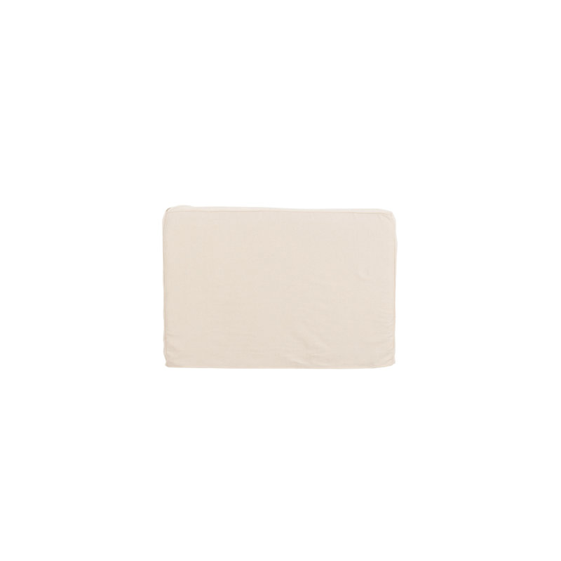 Isla Right Arm Facing Chaise Mocha, Cream Veil Canvas