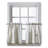 Salerna Striped Tailored 54'' W Cafe Curtain in Gray-1548482828
