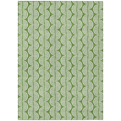 Kairova Green Washable Indoor-Outdoor Rug - 