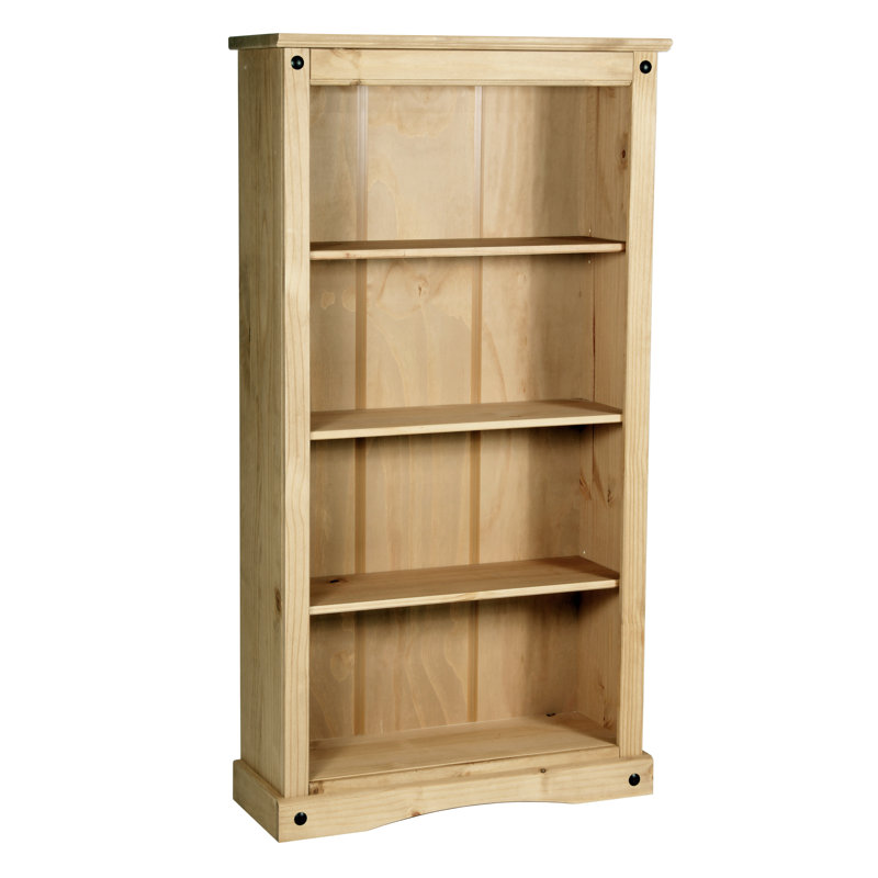Dean 150 cm H x 80 cm W Solid Wood Standard Bookcase