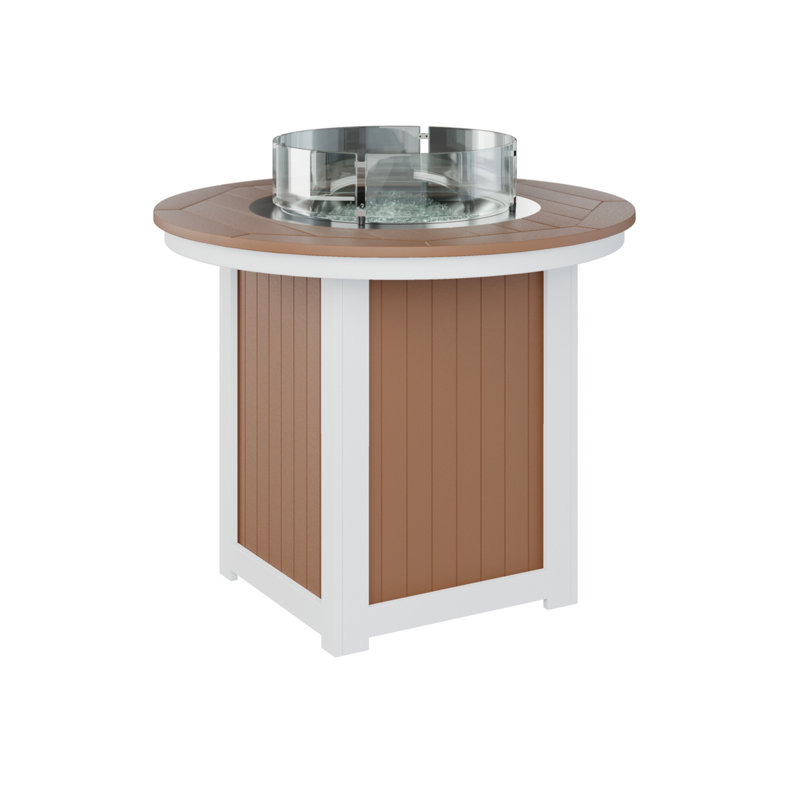 Foyer de table rond pour enfants de 44 po Berlin Gardens, Cèdre, H 36,5 po x l 44 po x P 44 po