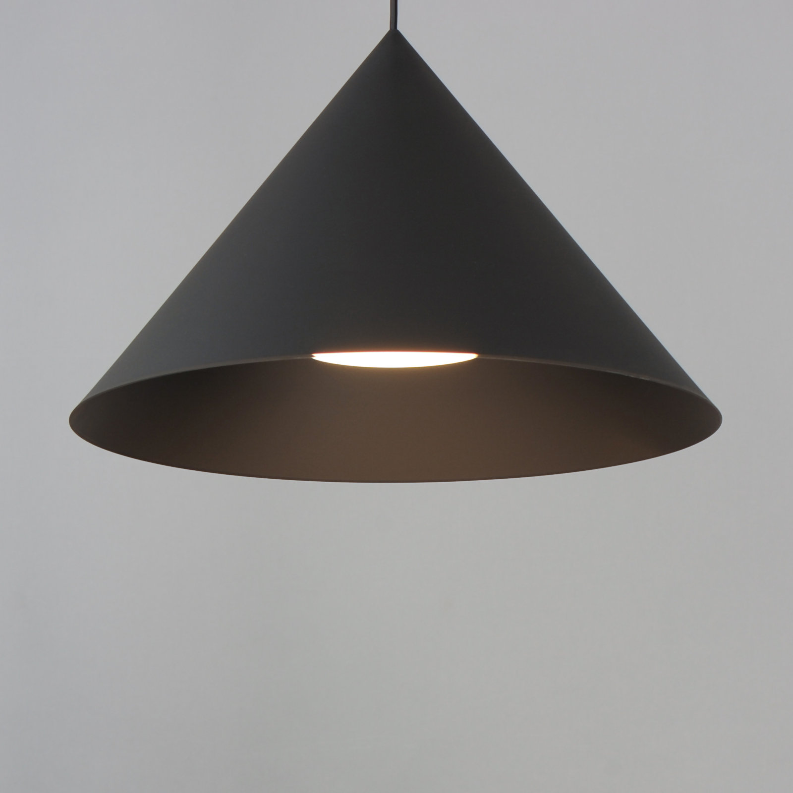 Cordie Single Light Aluminum, Steel Pendant, Black