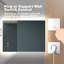 Miroir de salle de bain pour salle de bain avec fond de panier focalisé, cadre en alliage d'aluminium noir, haute luminosité, tactile à intensité variable, contrôle de l'interrupteur mural, anti-buée, CRI 95 réglable 3000K-4500K-6000K, IP54 Waterpr-1467974424