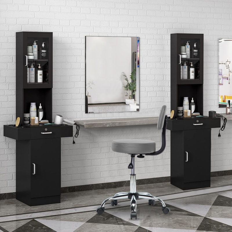 Drafting Stool Set of 4, Gray