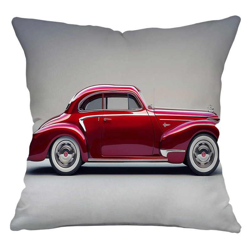 Icicles Cave Nature Fantasy Landscape Throw Pillow, Fantasy Cotton Twill Pillows, Silver/Red, 16"H x 16"W