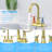 4-Inch Bathroom Faucet with 2-Handle with Pop-up Drain and Supply Hoses-110563459