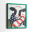 «American Cow I», reproduction encadrée de qualité supérieure - prête à être accrochée - aucun clou requis - aucun clou requis-108016144-108016145
