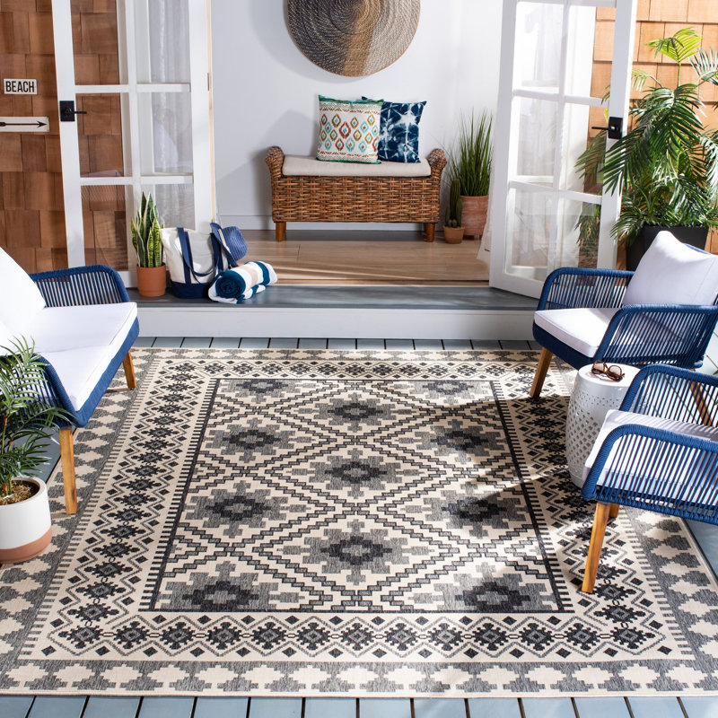Northpoint Veranda Performance Southwestern Indoor/Outdoor Area Rug, Rectangle 9' x 12'