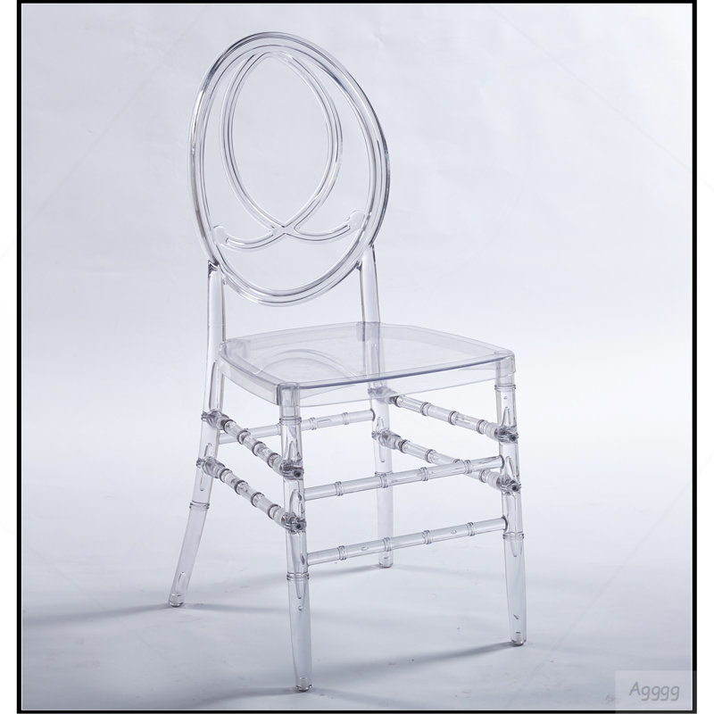 Chaise de mariage, chaise de salle à manger, ensemble de 4, siège en plastique