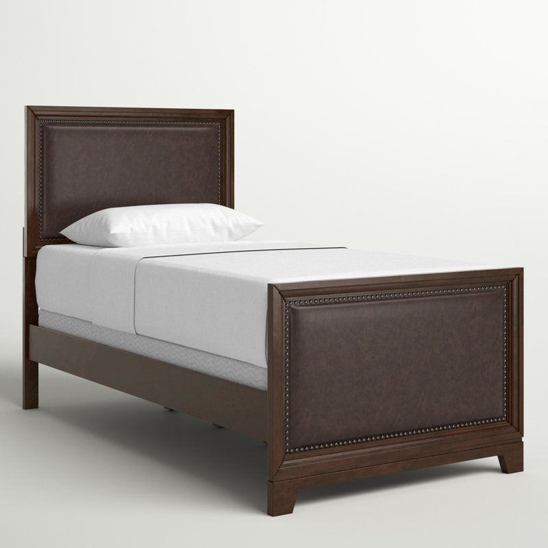 Lit tapissier standard Broseley, Simple, Brun foncé