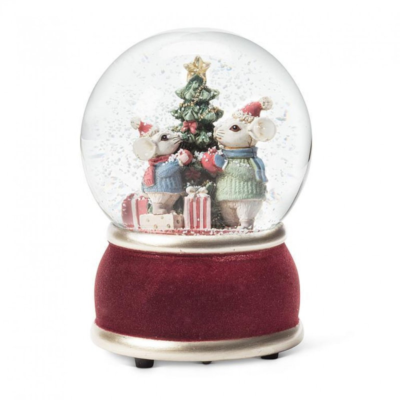 Medium Mice & Tree Snow Globe