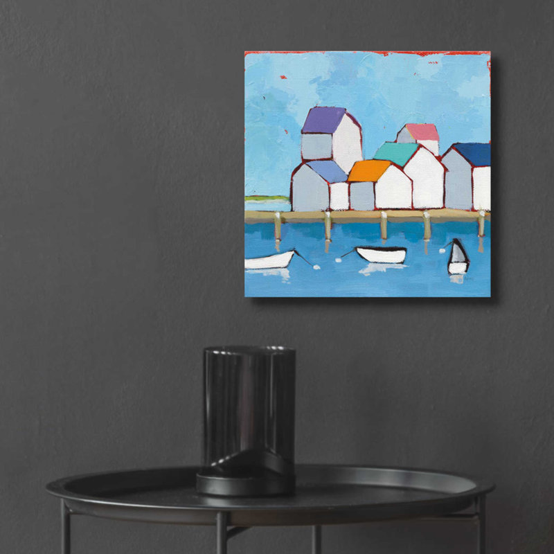 " The Wharf " by Phyllis Adams, 12" H x 12" W x 0.13" D