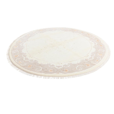 Round Osborne Light Beige Rug