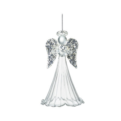 9cm Glass Hanging Figurine Ornament