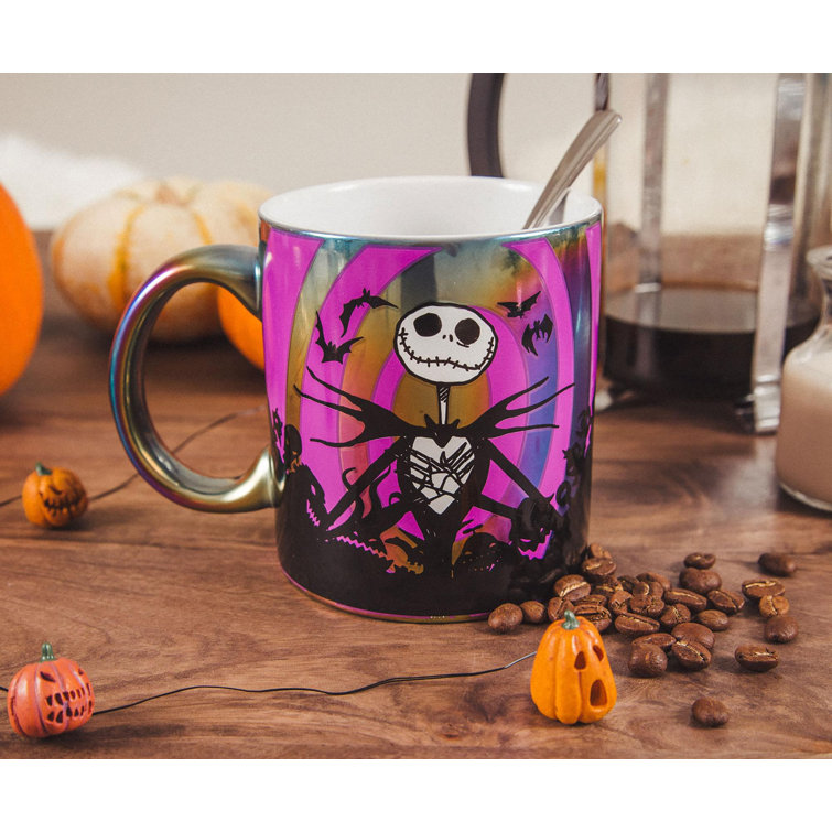 Silver Buffalo Nightmare Before Christmas Jack Skellington Carnival Cup  With Straw | 20 Ounces