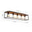 Delcina Industrial Rectangle Cage Flush Mount-660188881