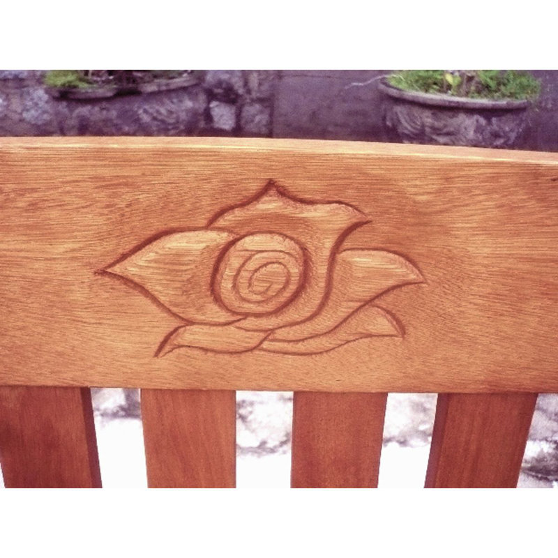 Garden bench made of solid wood