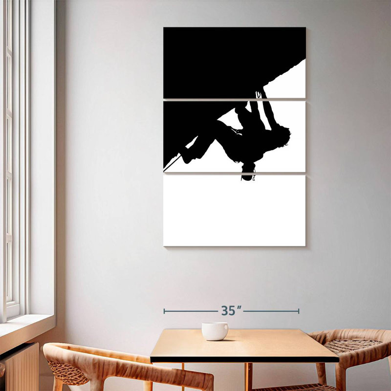 Sireci Rock Climbing Silhouette, 65" H x 42" W