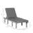 Chaise Lounge Chair For Outdoor, Patio Recliner With 4-Position Adjustable Backrest And Cushion For Deck, Beach, Lawn And Sunbathing-1541790607
