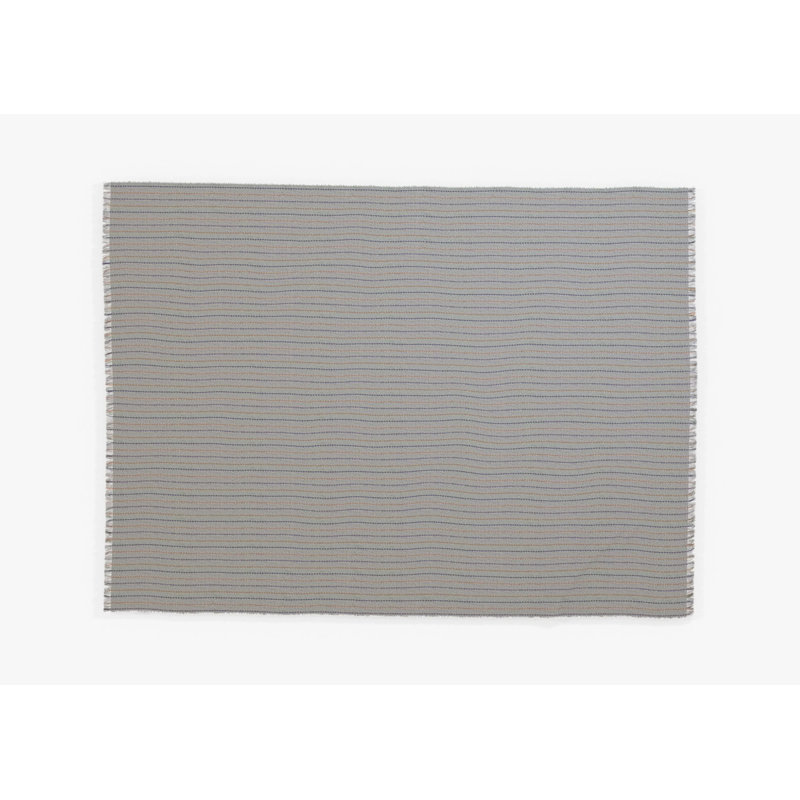 Bug Shield Outdoor Throw Blanket, 50" W x 60" L, Gray Striped