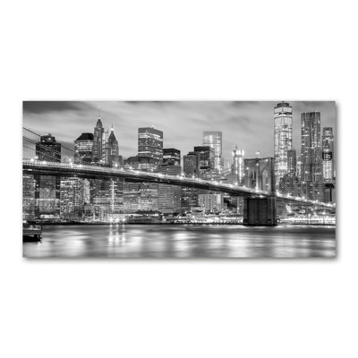Manhattan New York 1 Piece Wrapped Canvas Wall Art