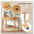 Half Moon Console Table with Drawer & Shelf-1997975612