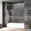 Porte de baignoire sans cadre l 39,5 "x H 55,1"-83460653