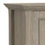 Armoire de rangement basse en bois massif avec tablettes réglables Manervia-1828389785