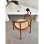 Chaise en bois et rotin