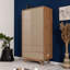 Tromso 2 Door Solid Wood Wardrobe