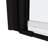 1 3/8" Adjustment,Universal Pivot Shower Door, Open Outside, With 1/4" Tempered Glass-102465251